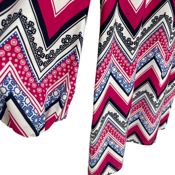 Jude Connally Geometric Pattern Shift Dress Medium - Picture 3 of 5